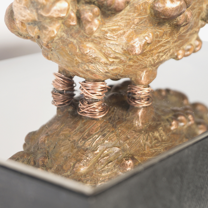 Author's bronze sculpture "Unidentified object #2"